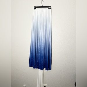 Blue Ombre Midi Skirt NWT
